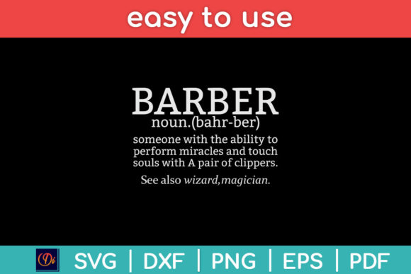 Best Barber Definition Ever Funny Gift Graphics for Local Branding