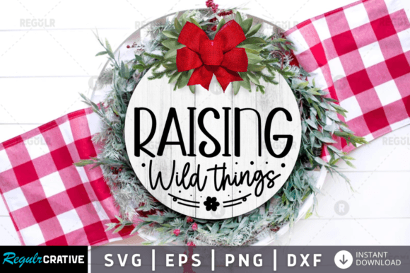 FREE Raising Wild Svg Design: A Graphic Asset for Crafts and Branding